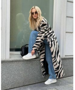 Maxi Παλτό Animal Print