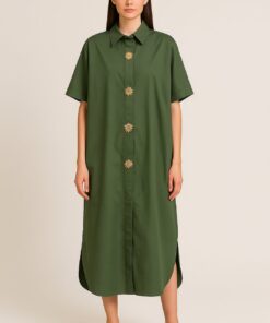 Πουκαμισοφόρεμα oversize σεμιζιέ 100% cotton