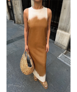 Φόρεμα λινό ίσια γραμμή