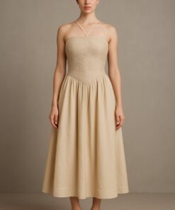 Μίντι Φόρεμα Με Διακοσμητική Σούρα