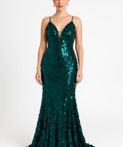 Φόρεμα με μεγάλες στρογγυλές παγιέτες