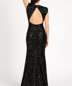 Alternative view of Φόρεμα με παγιέτες  εξώπλατο