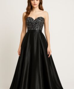 Φόρεμα με μπούστο παγιέτα