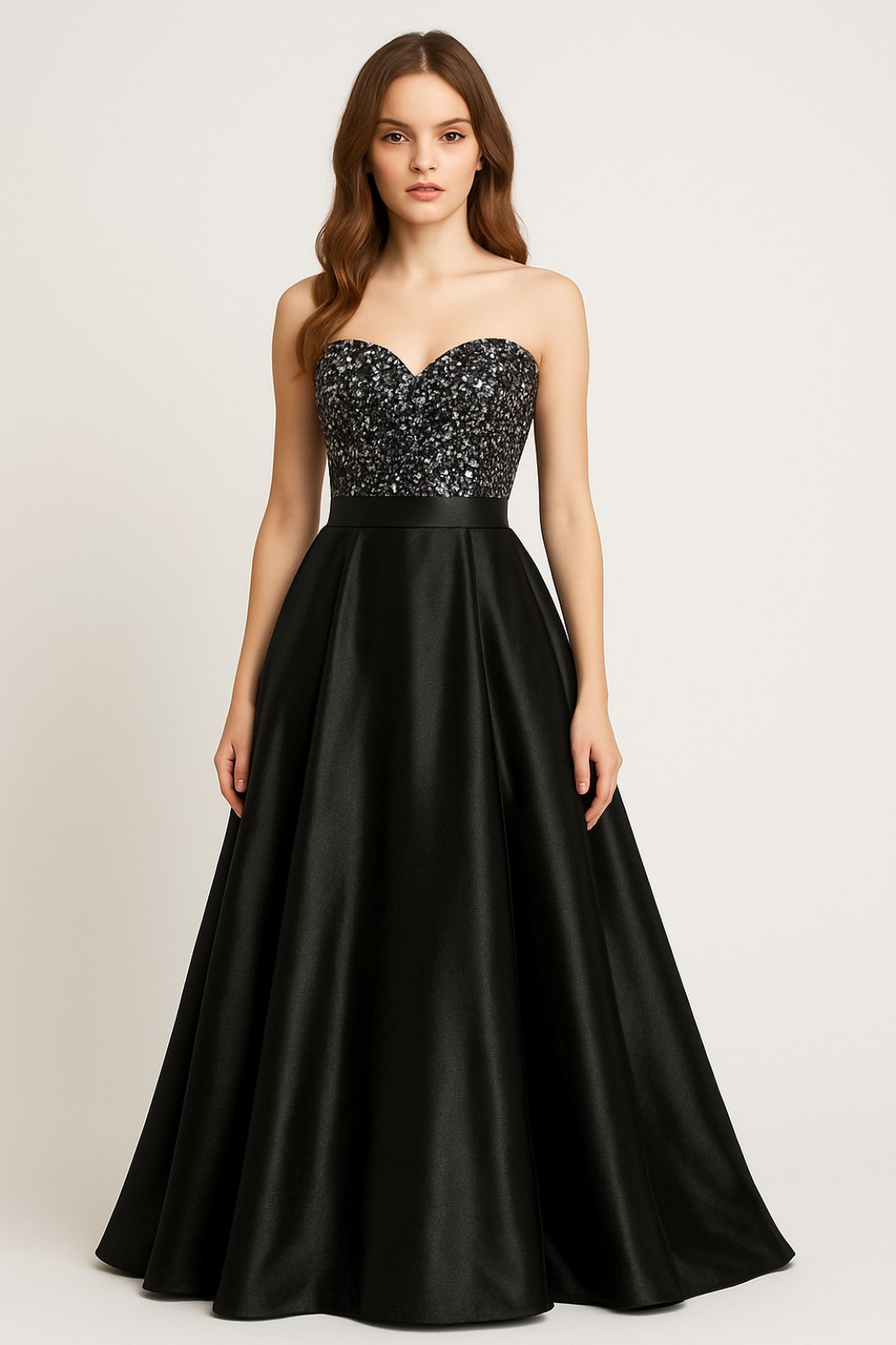 Φόρεμα με μπούστο παγιέτα