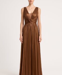 Φόρεμα μεταλλικό μακρύ αμπιγιέ