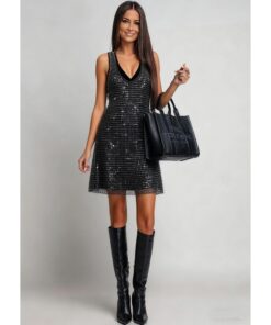 Βραδυνό φόρεμα με διακοσμητικές πέτρες