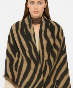 Εσάρπα σε animal print ζέβρα