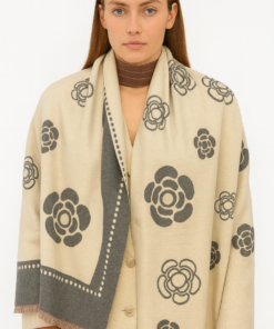 Alternative view of Εσάρπα με μοτίβο μαργαρίτες