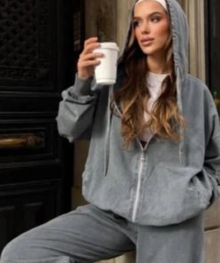 Γυναικείο oversize σετ φόρμας street style