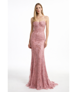 Maxi Φόρεμα Γοργόνα με Παγιέτες & Γκλίτερ Για Γάμο Και Βάφτιση